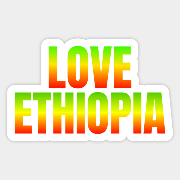 Ethiopia Sticker by Amharic Avenue